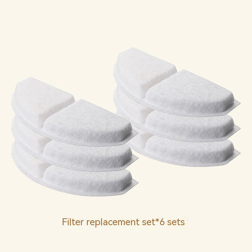 Pawly AquaFlow vervangingsfilters – set van 6 actieve filters